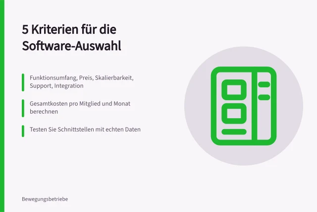 Kriterien für die Auswahl von Mitgliederverwaltungssoftware. 5 Kriterien für die Auswahl der Mitgliederverwaltung Software