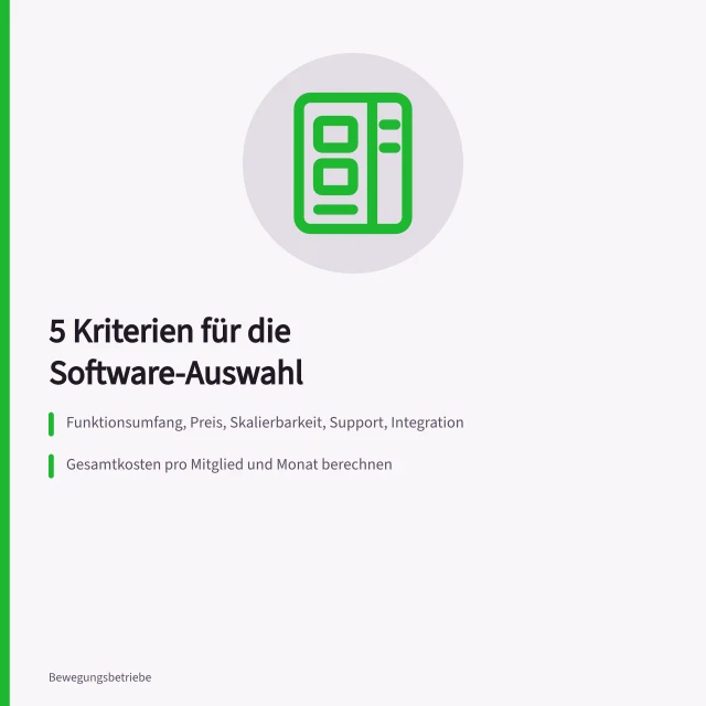 Kriterien für die Auswahl von Mitgliederverwaltungssoftware. 5 Kriterien für die Auswahl der Mitgliederverwaltung Software