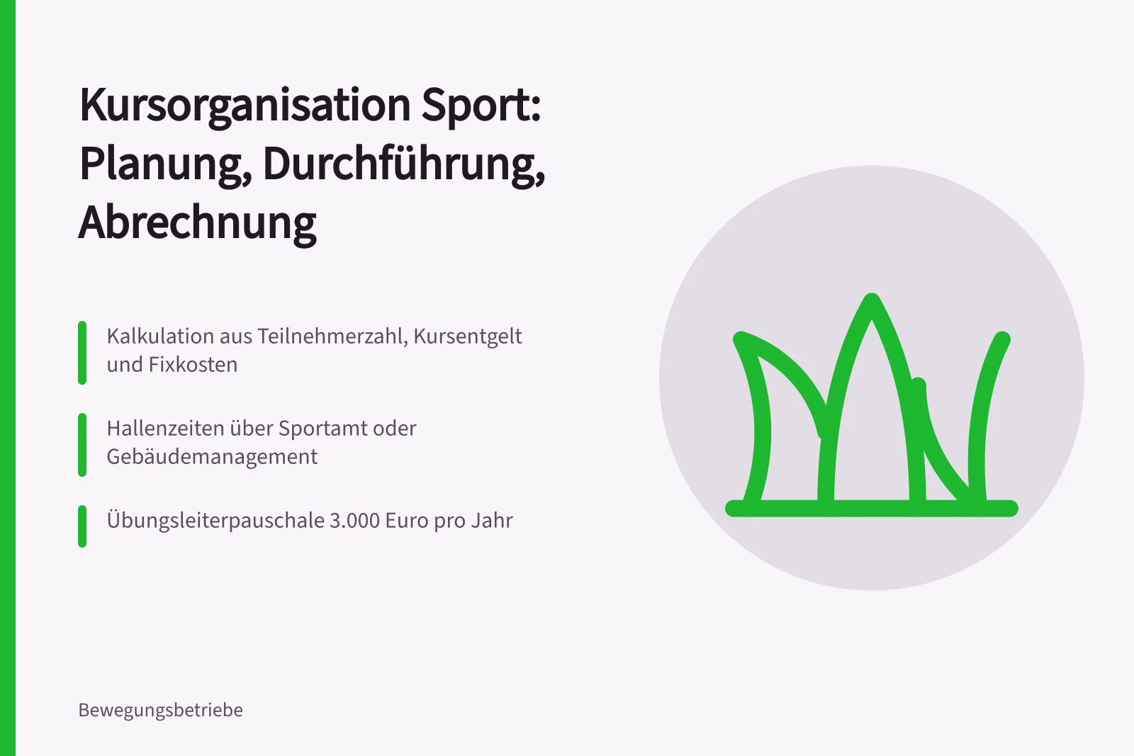 Kursorganisation im Sport: Planung, Durchführung und Abrechnung