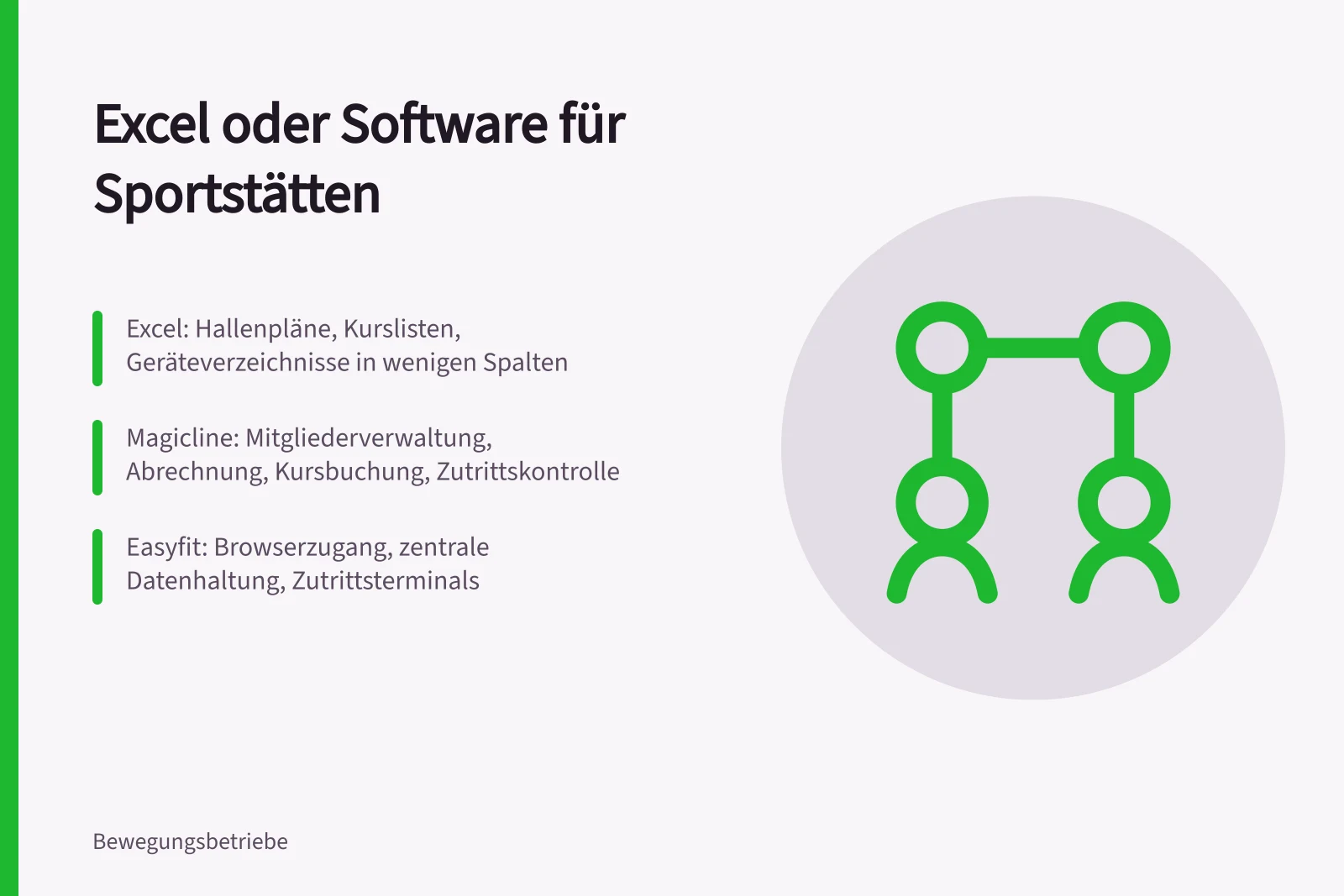 Vergleich von Excel und Sportstätten-Software für Verwaltung und Abrechnung