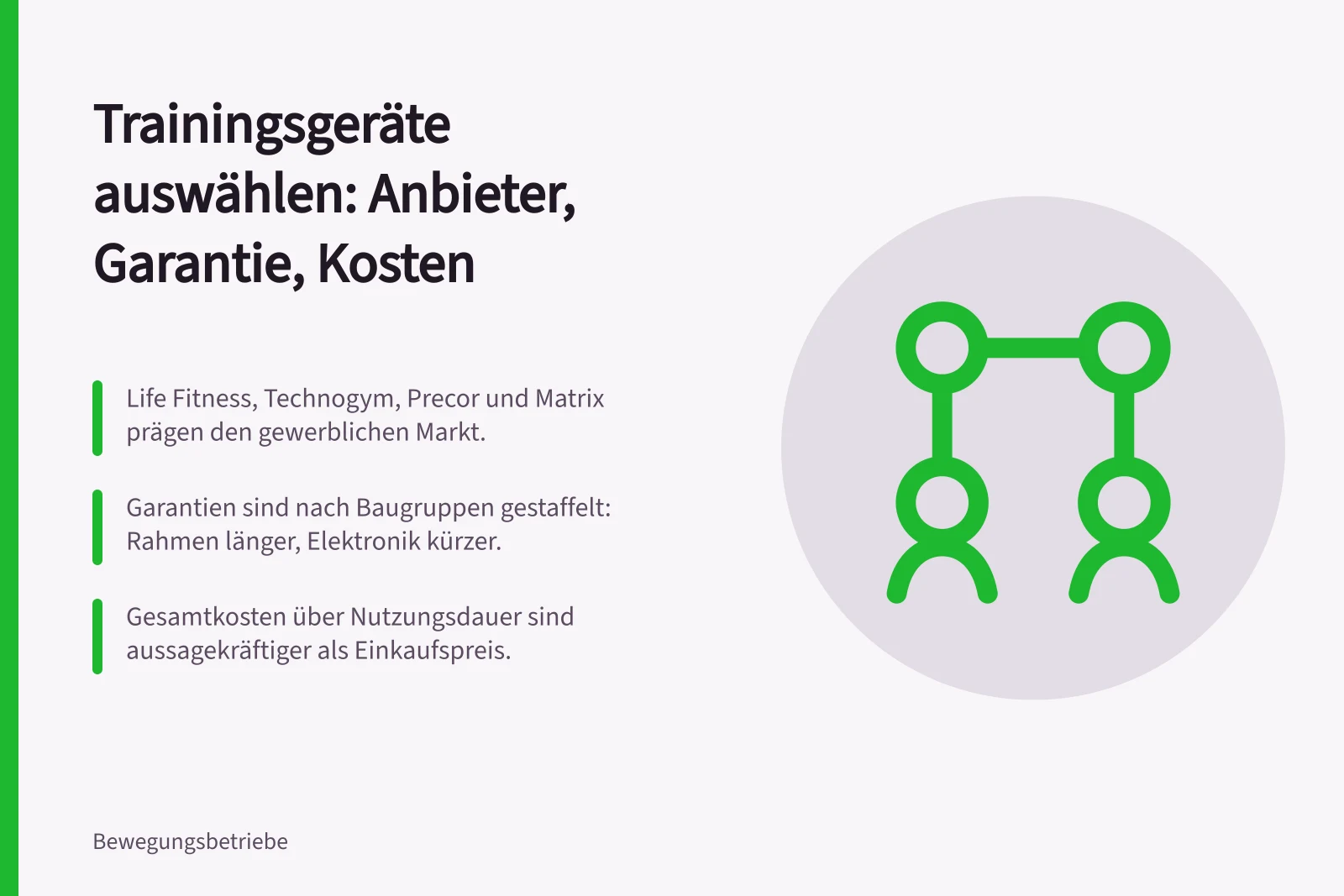 Vergleich von Trainingsgeräte-Anbietern für Fitnessstudios