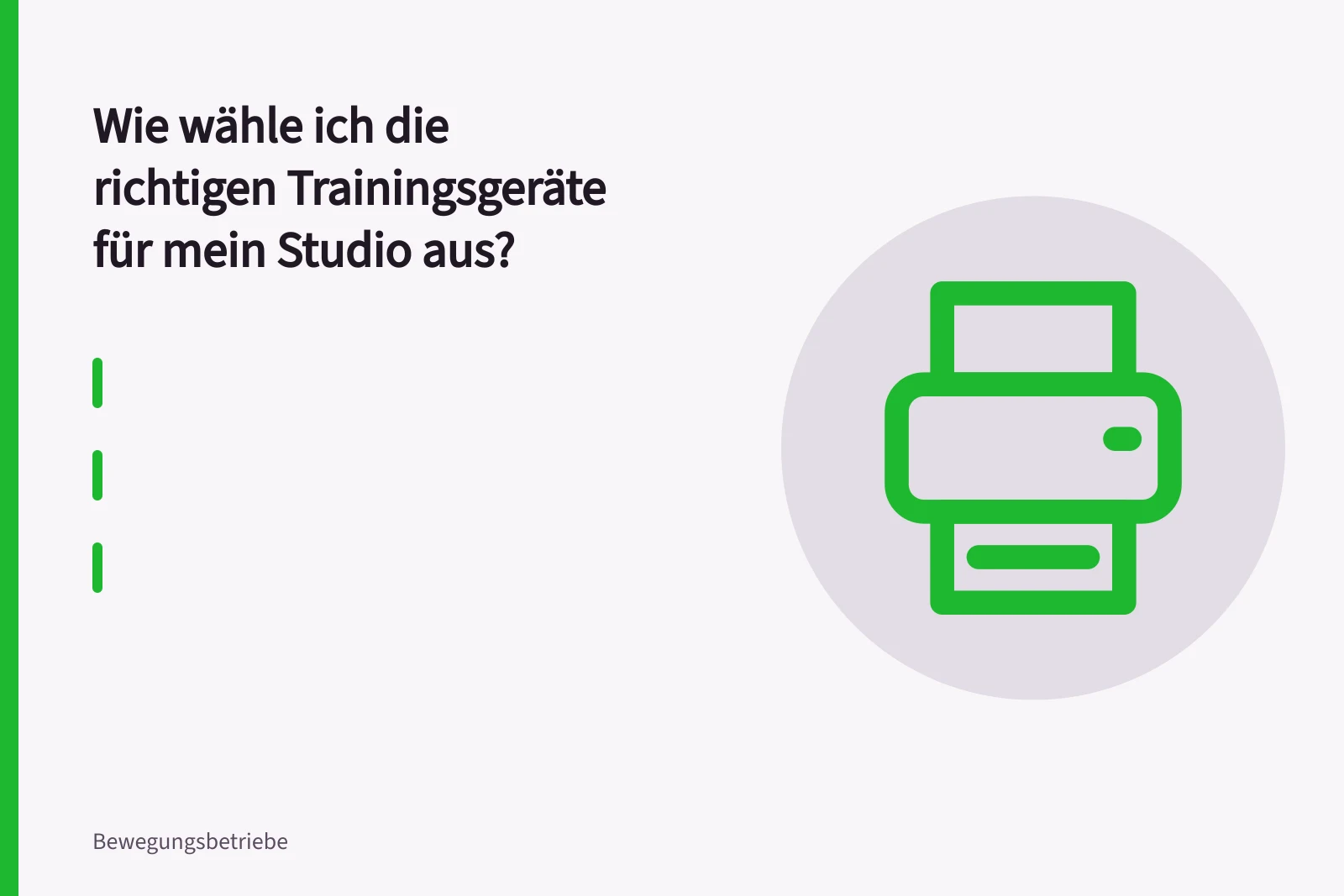 Kabelzugturm und Kraftmaschinen mit markierten Sicherheitszonen im Studio