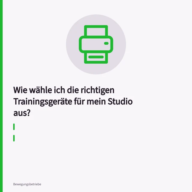 Kabelzugturm und Kraftmaschinen mit markierten Sicherheitszonen im Studio. Wie wähle ich die richtigen Trainingsgeräte für mein Studio aus?
